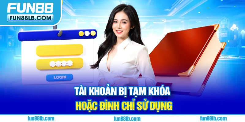 Tài khoản bị tạm khóa hoặc đình chỉ sử dụng Tài khoản bị tạm khóa hoặc đình chỉ sử dụng