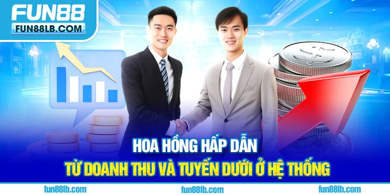Hoa hồng hấp dẫn từ doanh thu và tuyến dưới ở hệ thống